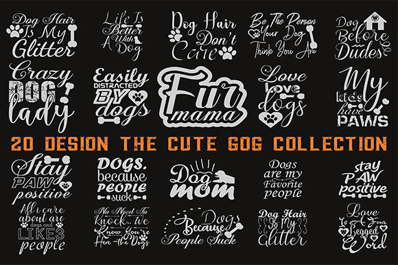 20 Design the Cute Dog Collection