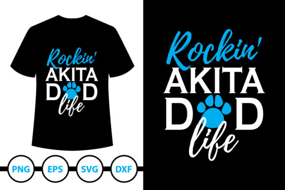 Akita Dog T-Shirt Design 2