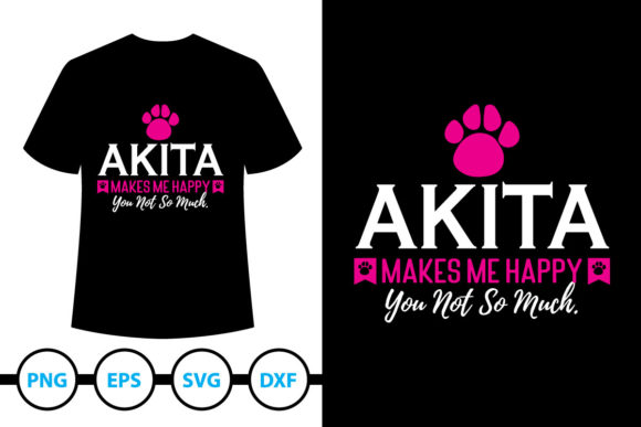 Akita Dog T-Shirt Design 5