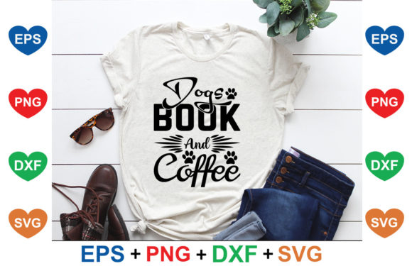 Dogs Book and Coffee